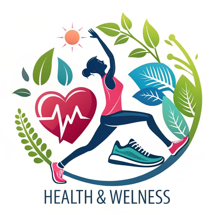 Vibrant Health & Wellness Logo Design