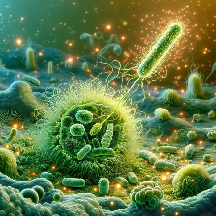 Algal Cell and Bacteria Interacting Exchange Micro Metabolites