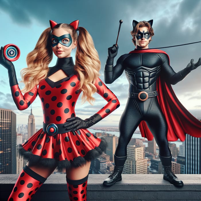 Miraculous Ladybug & Cat Noir: Dynamic Duo in Action