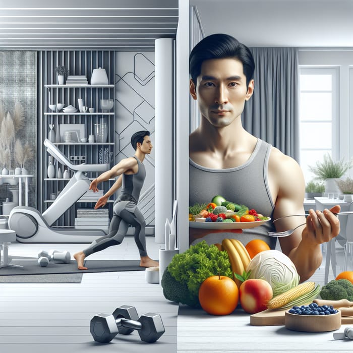 Modern Healthy Lifestyle with Sleek Aesthetics