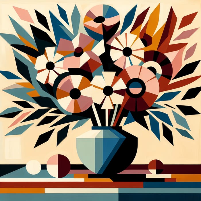 Beautiful Flower Bouquet in Picasso Style Vase Beautiful Flower Bouquet in Picasso Style Vase