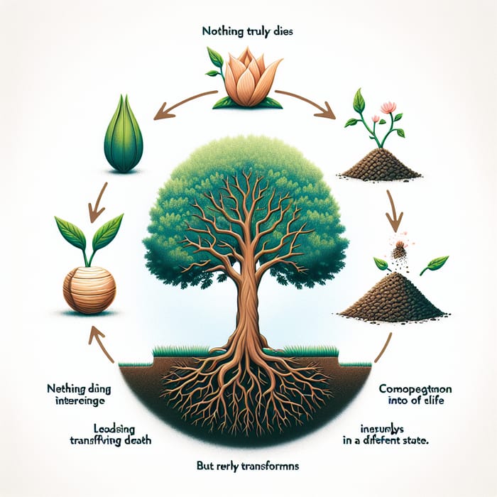 Realistic Cycle of Life: Transformation and Rebirth