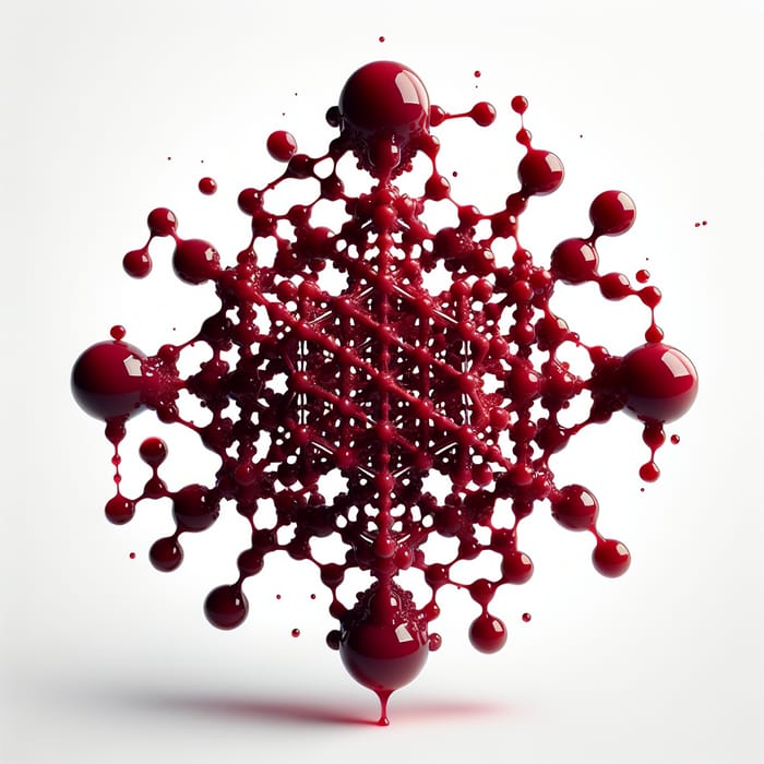 Intricate Sacred Geometry Blood Droplet Art | Mystical Patterns