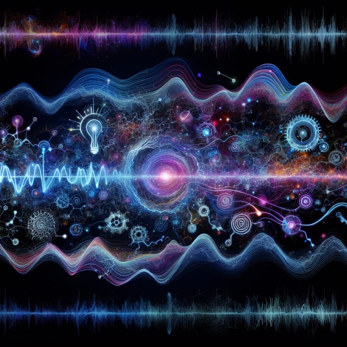 Sound Wave Evolving into Consciousness: Visual Narrative