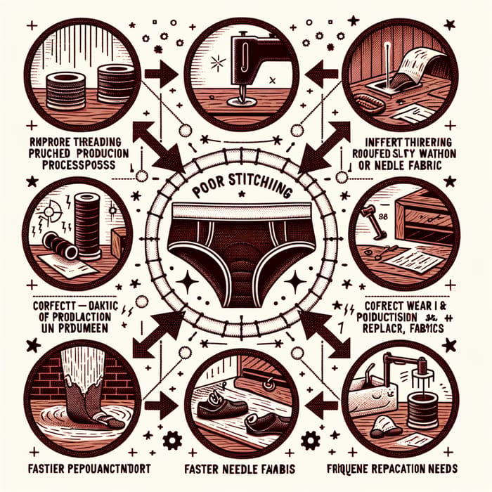 Illustrated Guide: Causes and Effects of Poor Stitching in Underwear