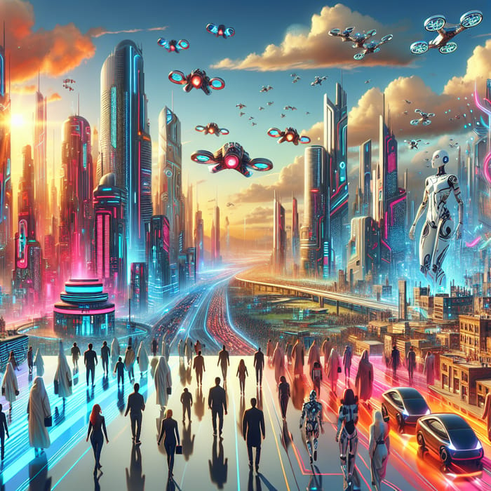 Futuristic Digital Artwork | Advanced World Concept