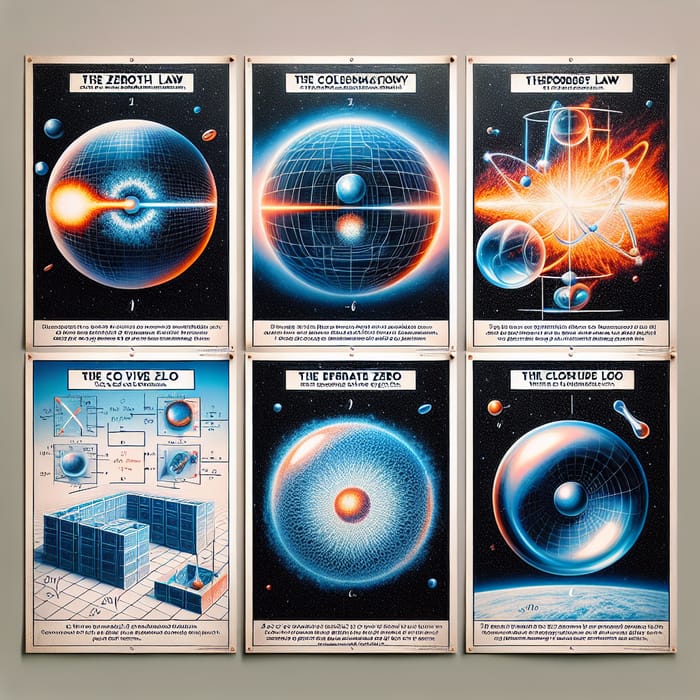 Exploring the Laws of Thermodynamics: Zeroth, First, Second & Third