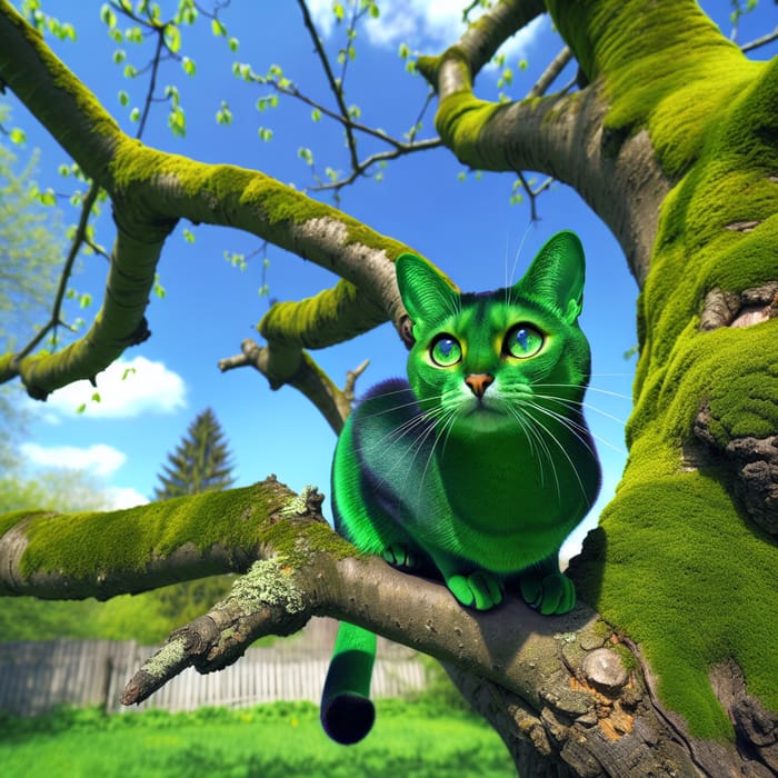 Green Cat: A Unique Feline Beauty in Nature