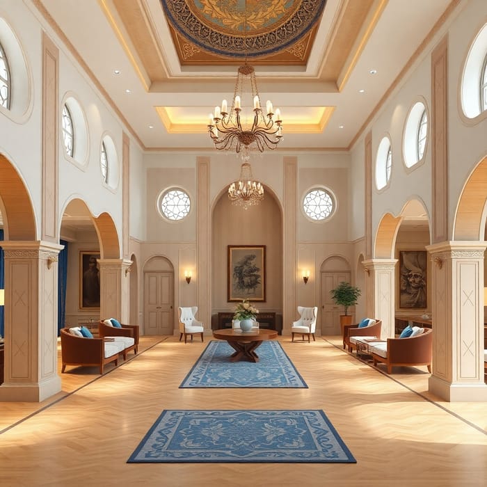 Elegant Majlis Design in Qatar - French Classic Style