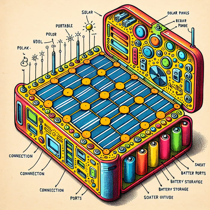 Portable Solarnetic Energy Hub: Eco-Friendly Design