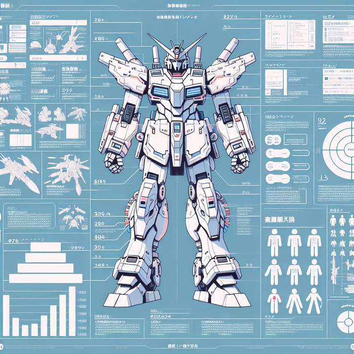 White Gundam Infographic - Anime Style & Specs