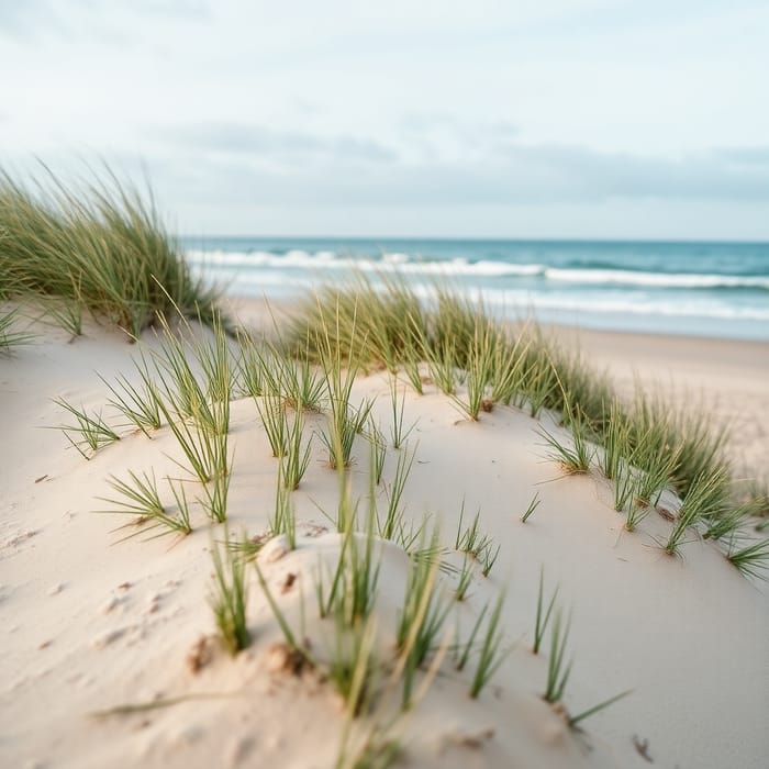 Beautiful Sand Dunes with Ocean View