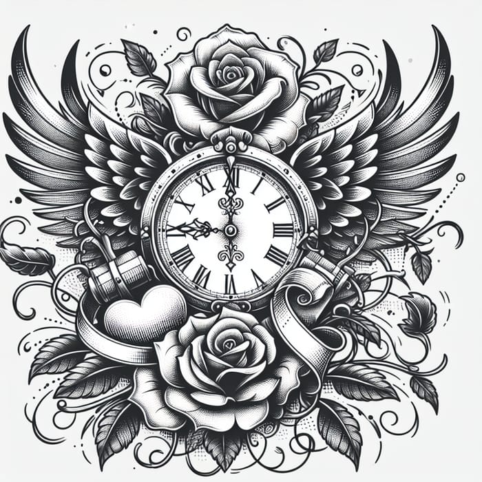 Intricate Sketch Tattoo Design