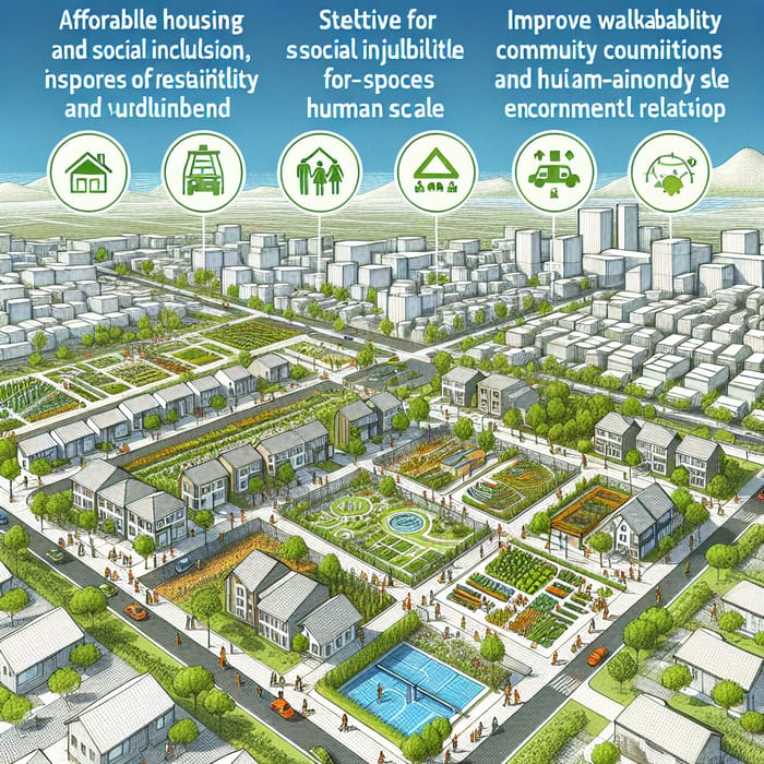 Sustainable and Inclusive Community Design: Embracing Diversity and Human-Scale Living