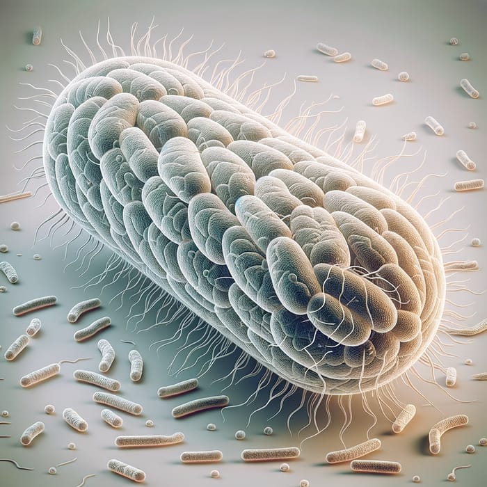 3D Neisseria Gonorrhoeae Bacteria: Detailed See-Through Image