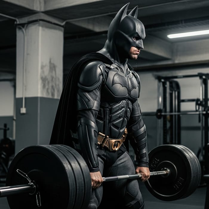 Batman Deadlifting: Strength Training Superhero