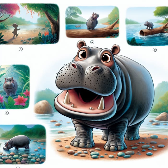 Harold the Curious Hippo Explores the World | Adventure Scenes