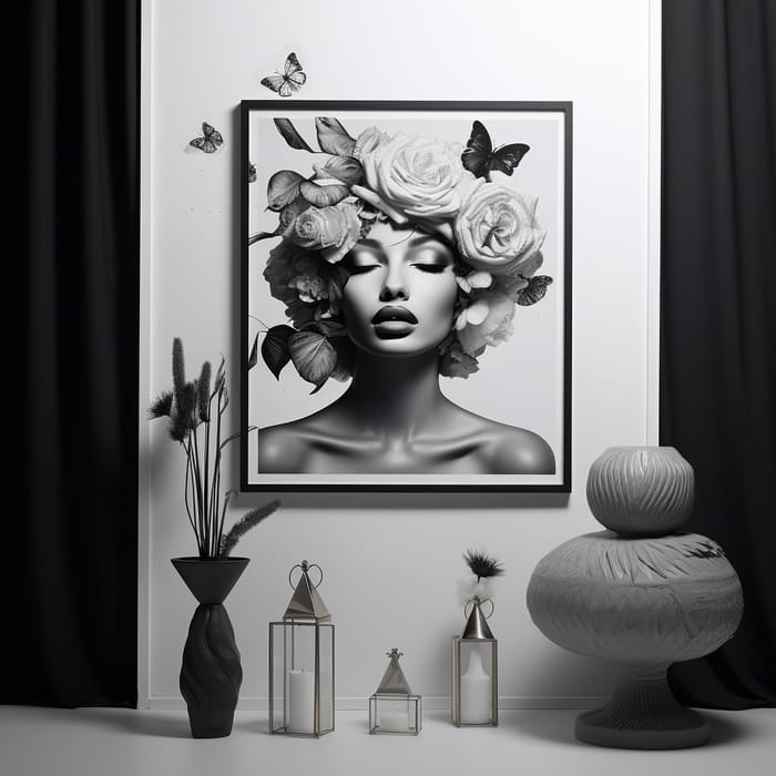 Monochrome Art Decor for Instagram Posts