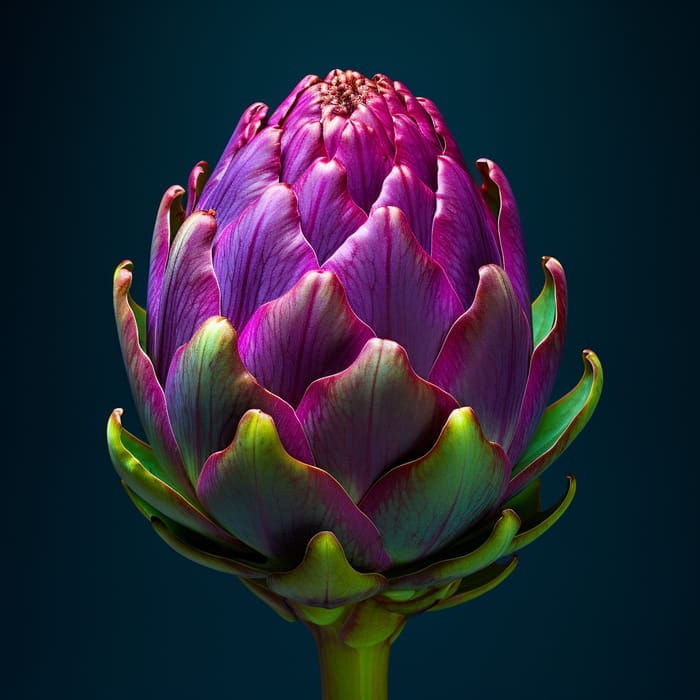 Vibrant Artichoke in Saturated Colours