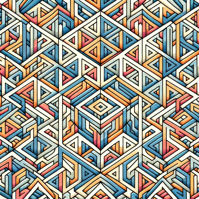 Detailed Geometric Tessellation of Interlocking Triangles