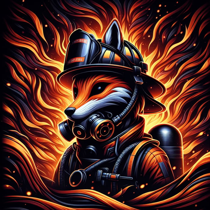 Futurist Animal Avatar: Romanian Firefighters' Heroic Guardian