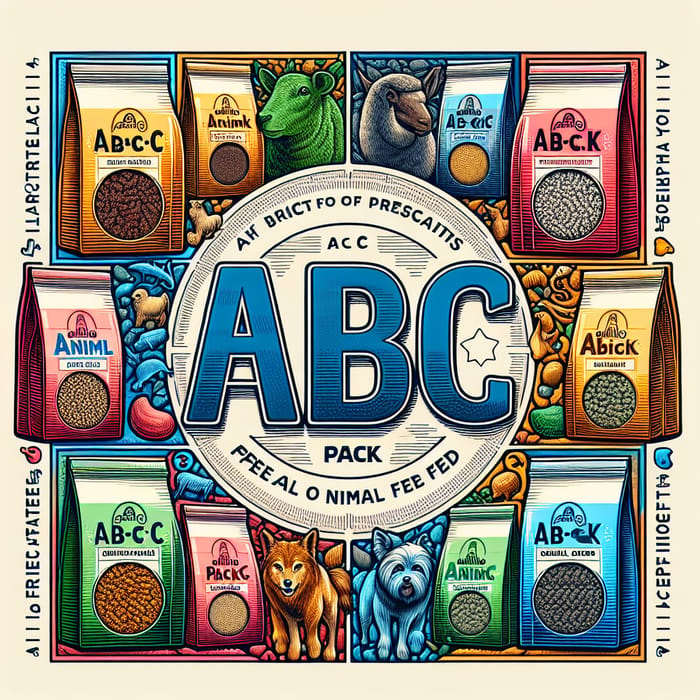 ABC Pack: Diverse Animal Feeds in Distinct Quad Packs