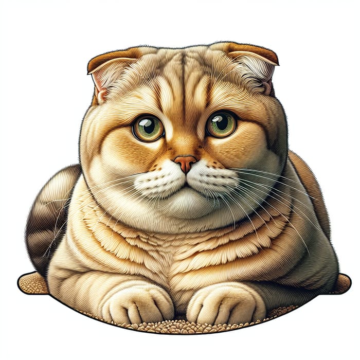 Scottish Fold Cat on Plush Cushion | Unique Breed Traits