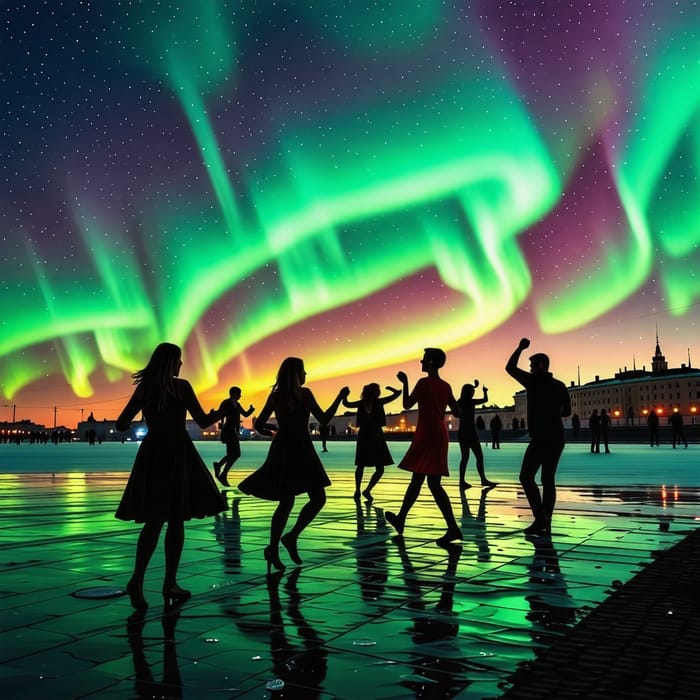 Enjoy Dancing Under Northern Lights in St. Petersburg