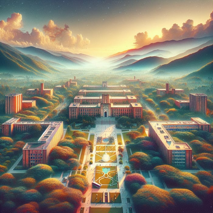 Realistic Image of University of Antioquia Main Campus