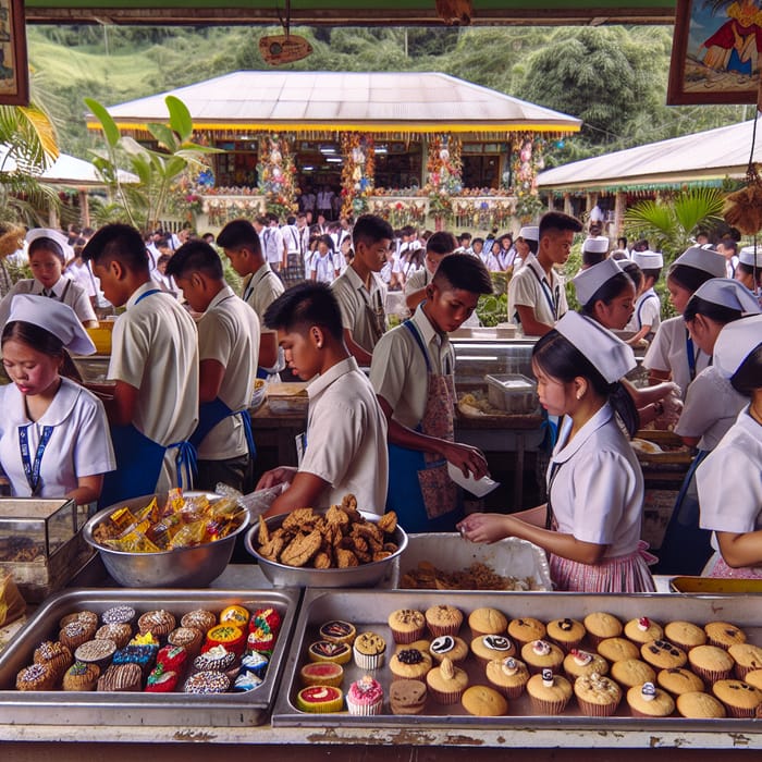 Delicious Cookies and Cupcakes at a Tropical Philippines School Canteen