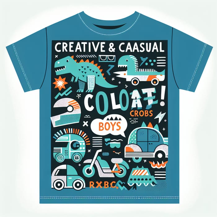 Casual T-Shirt Designs for Boys | Fun & Colorful Styles