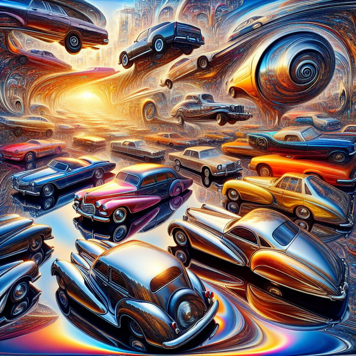 Abstract Cars: A Surreal Automotive Art Journey