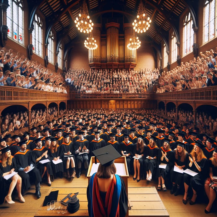 Emotional Graduation Ceremony: Diverse Graduates Deliver Heartfelt Speeches