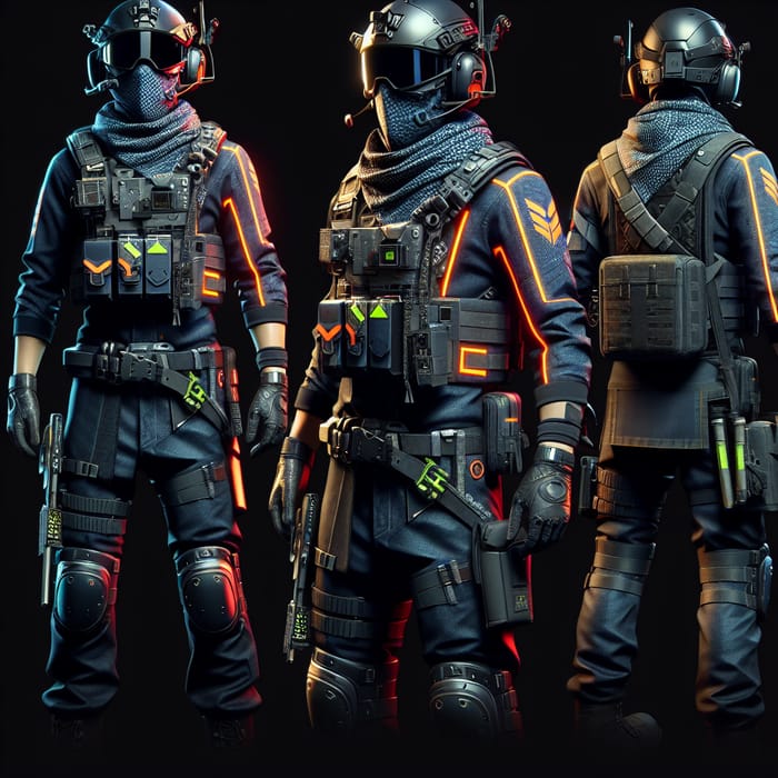 Unique Codm Player Skin | Asian Male with Tactical Attire