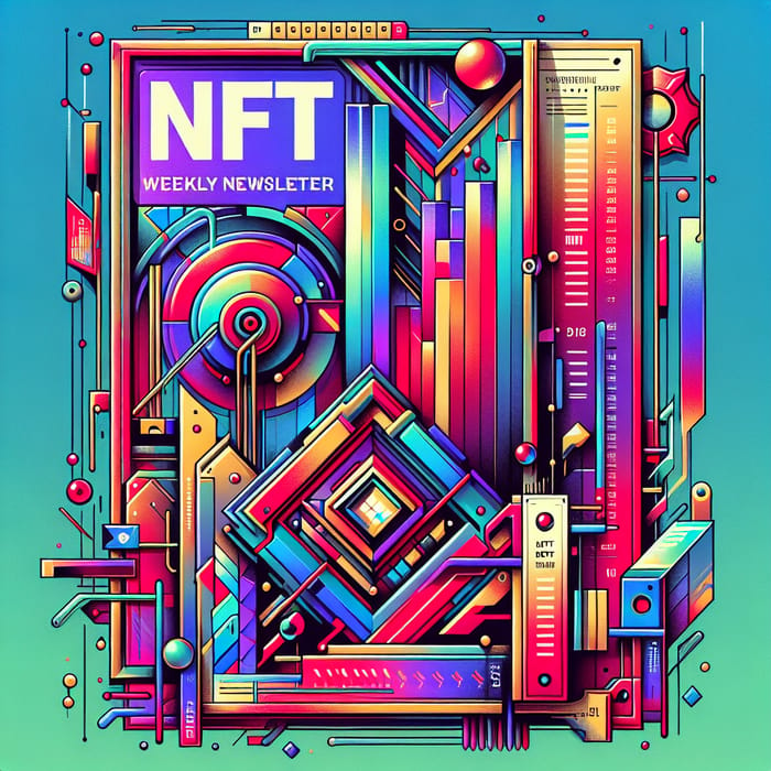 NFT Weekly Newsletter Digital Art: Vibrant & Futuristic Style