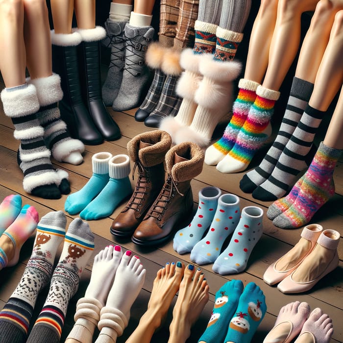 Vibrant Feet Fashion: Boots, Socks & Ballet Shoes | Dance Elegance