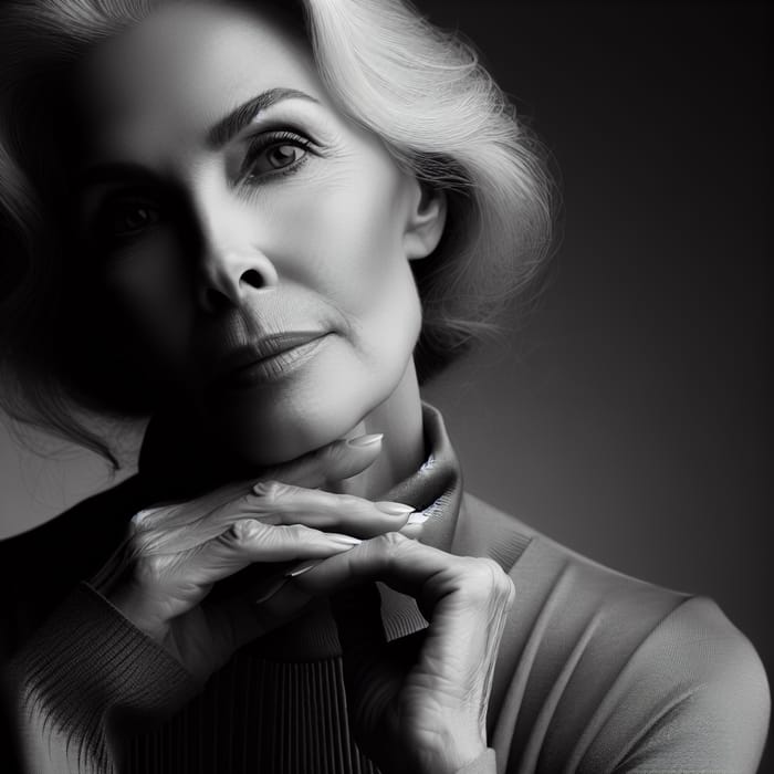 Timeless Elegance: Natural Aging Gracefully in Monochrome Art