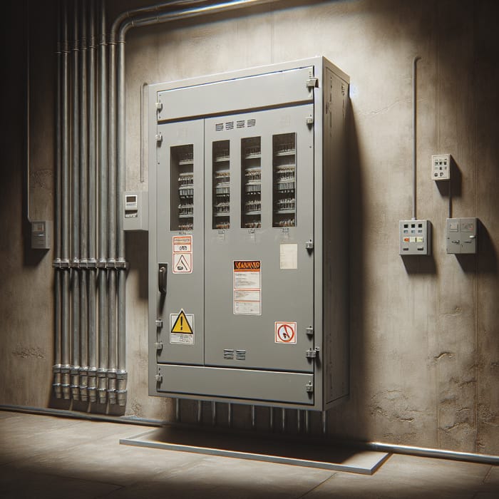 Electric Panel Safety: High-Quality Metal Equipment With Warning Labels