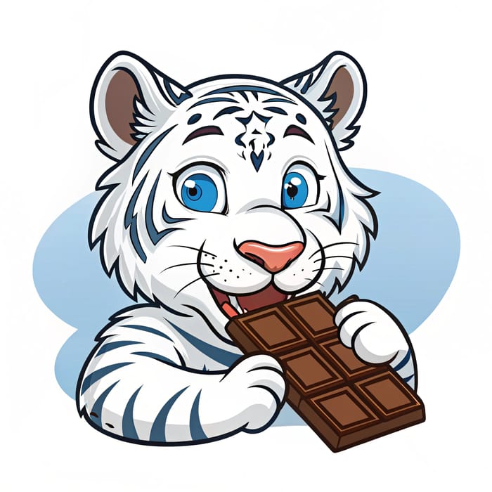 White Tiger Mascot for Frosted Choco Bites