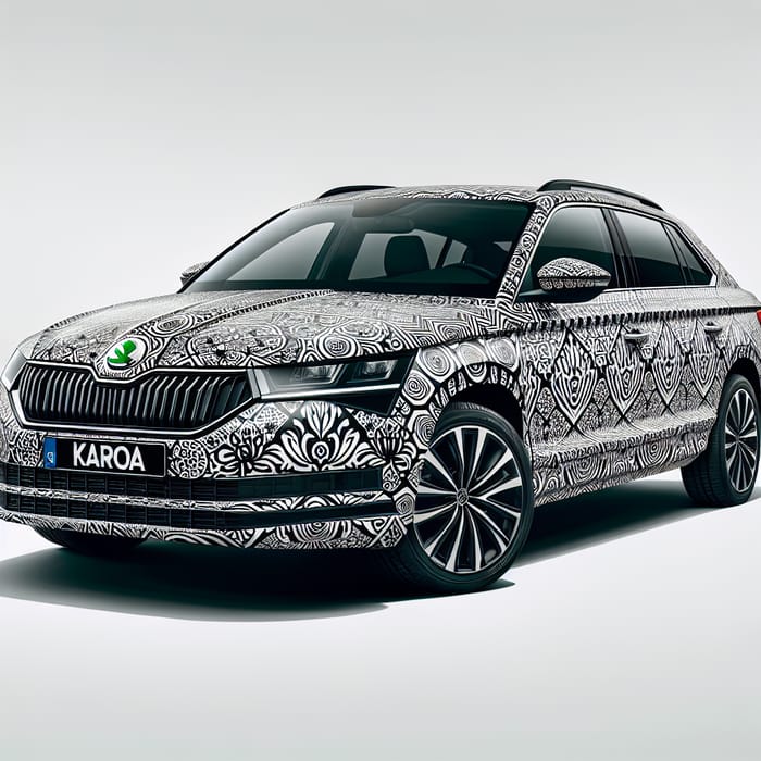 Skoda Karoq Custom Paint Design by Louis Vuitton