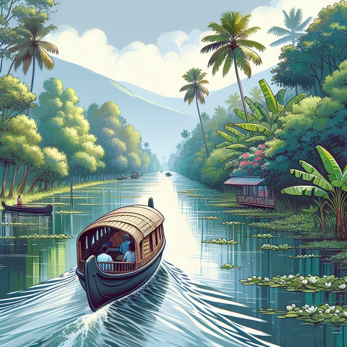 Serene Kerala Backwaters Boat Ride | Explore Nature's Beauty