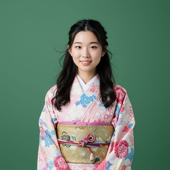 Stunning Asian Woman in Traditional Kimono Stunning Asian Woman in Traditional Kimono