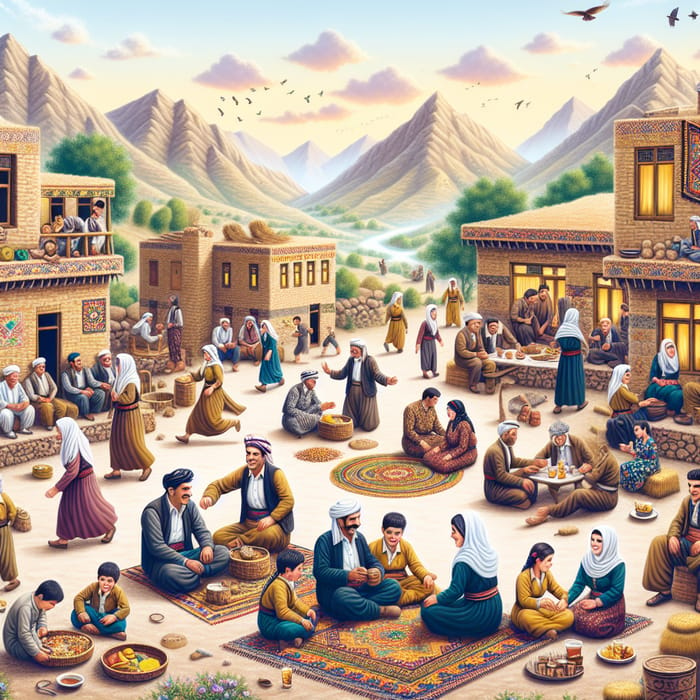 Explore Kurdish Culture: Traditional Life in Mountain Landscape