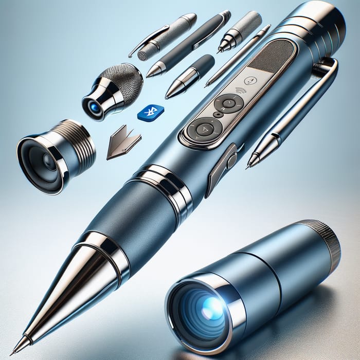 Smart Ballpen with Built-In Bluetooth Speaker & Projector