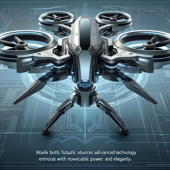 Futuristic Robotic Drone - Powerful and Elegant Technology