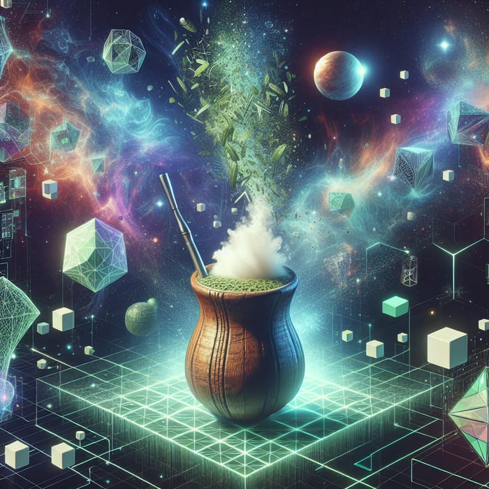 Yerba Mate in the Metaverse | Surreal Futuristic Art