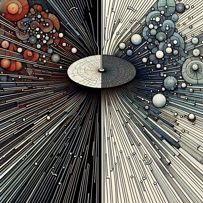 Centralized vs Decentralized Naming - Abstract Visual Dichotomy