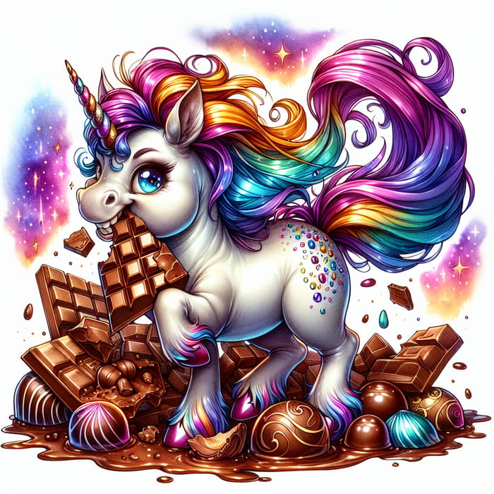 Mischievous Unicorn with Sweet Tooth & Sharp Fangs