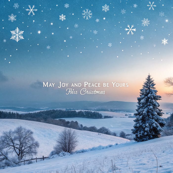 Magical Christmas Scene - Joy and Peace