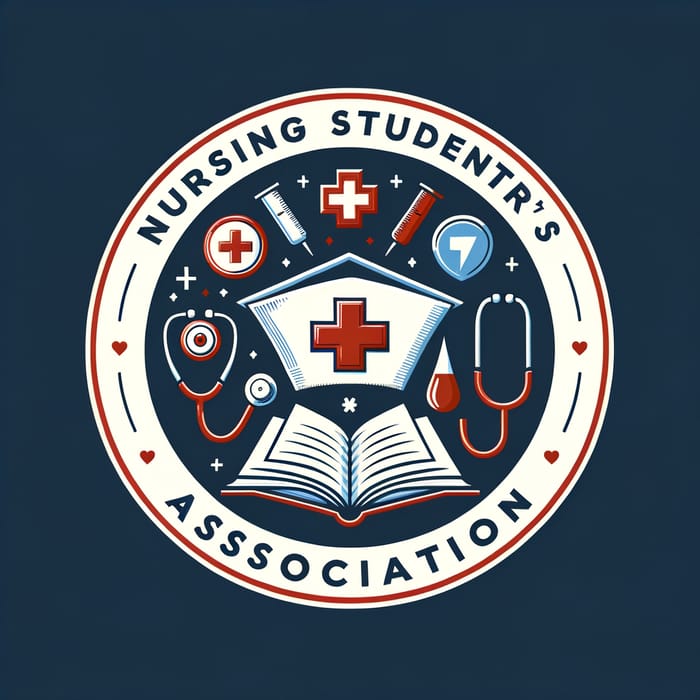 Emblematic Nursing Students' Association Logo Design